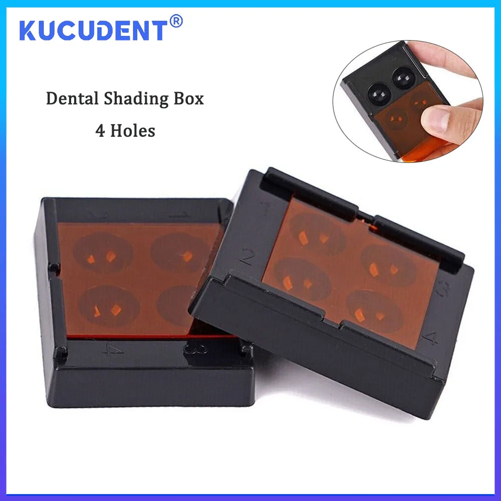 KUCUDENT 1/3Pcs Dental Veneer Storage Box Teeth Patch Shading Light Storage Case Denture Retainer Protector Boxes Dentist Tools