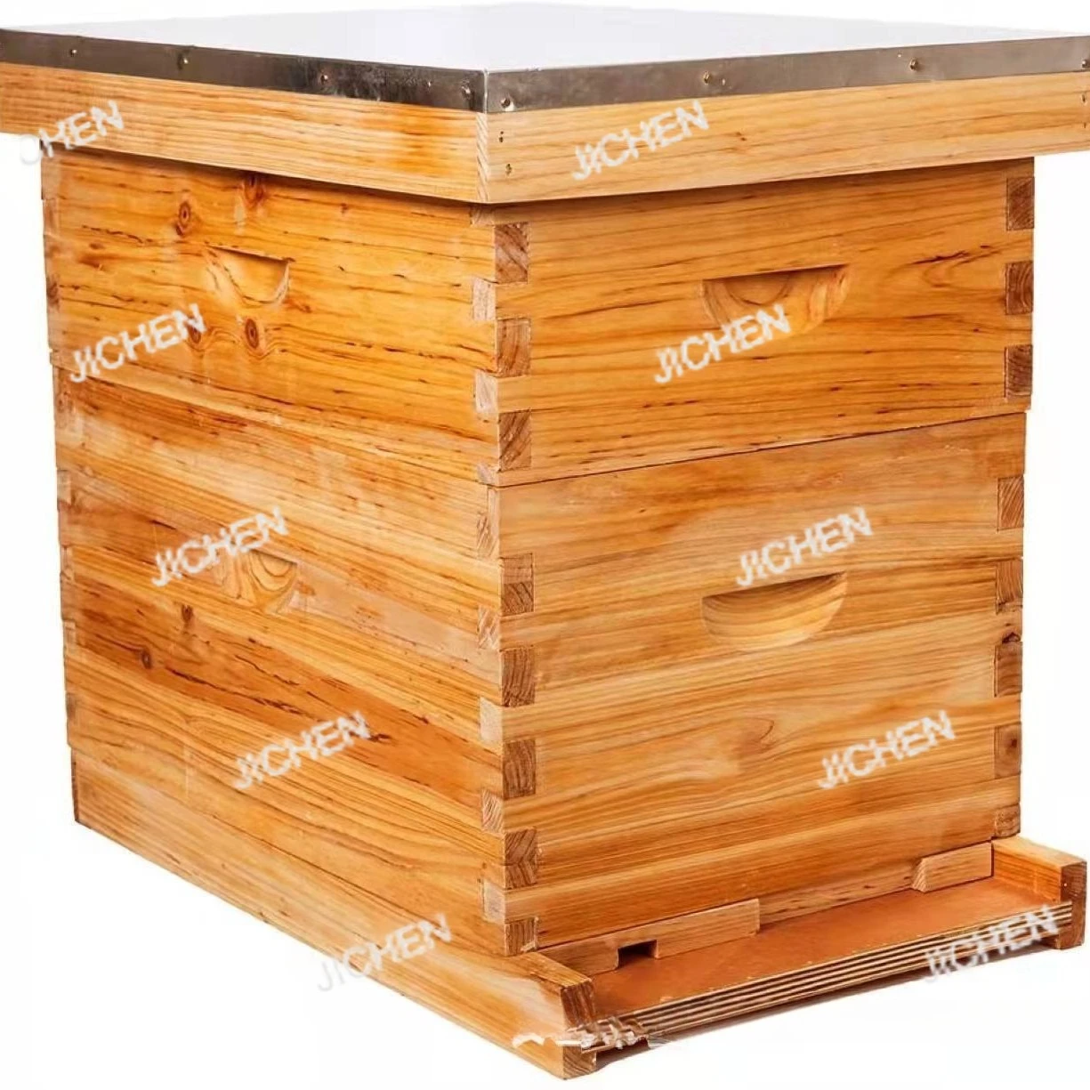 

Boiled wax fir bee box, beekeeping tools, full set of high box wax beehives