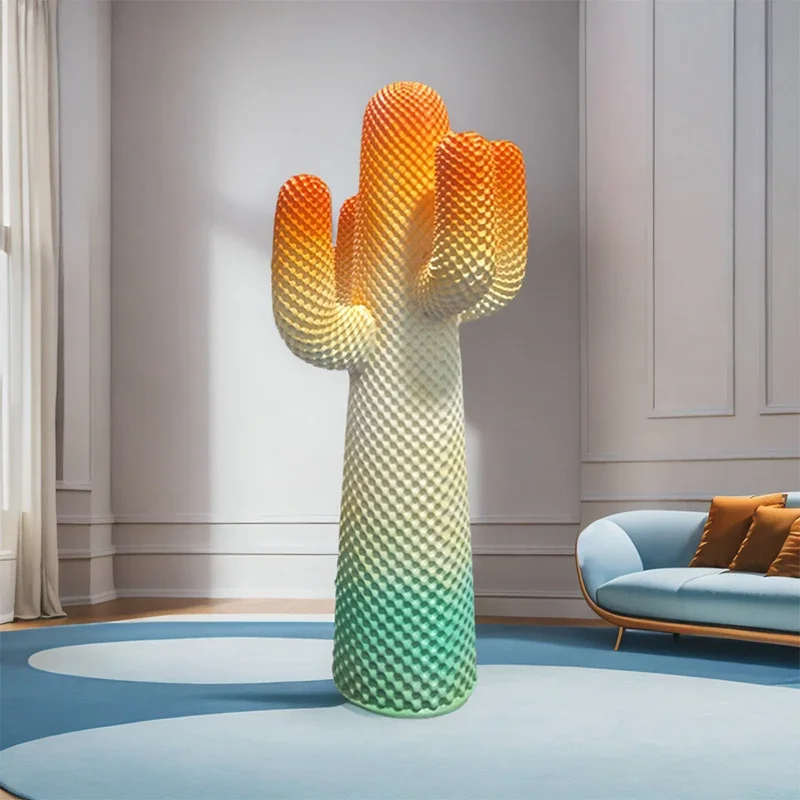 Cactus sculpture coat rack Italian trend store home living room beautiful floor decoration large ornament