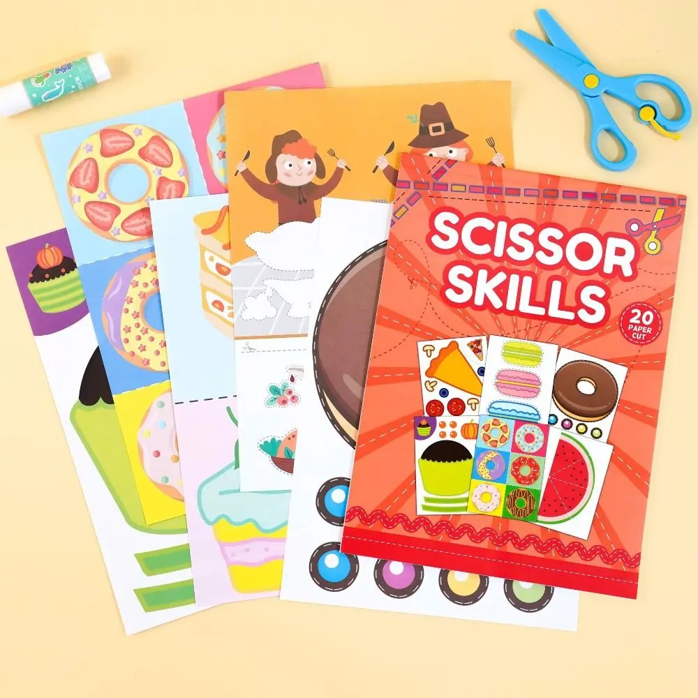 

Paper Kids Paper-cutting Book Toys Montessori 3D Animal Pattern Kindergarten Puzzle Paper Cartoon Scrapbooking