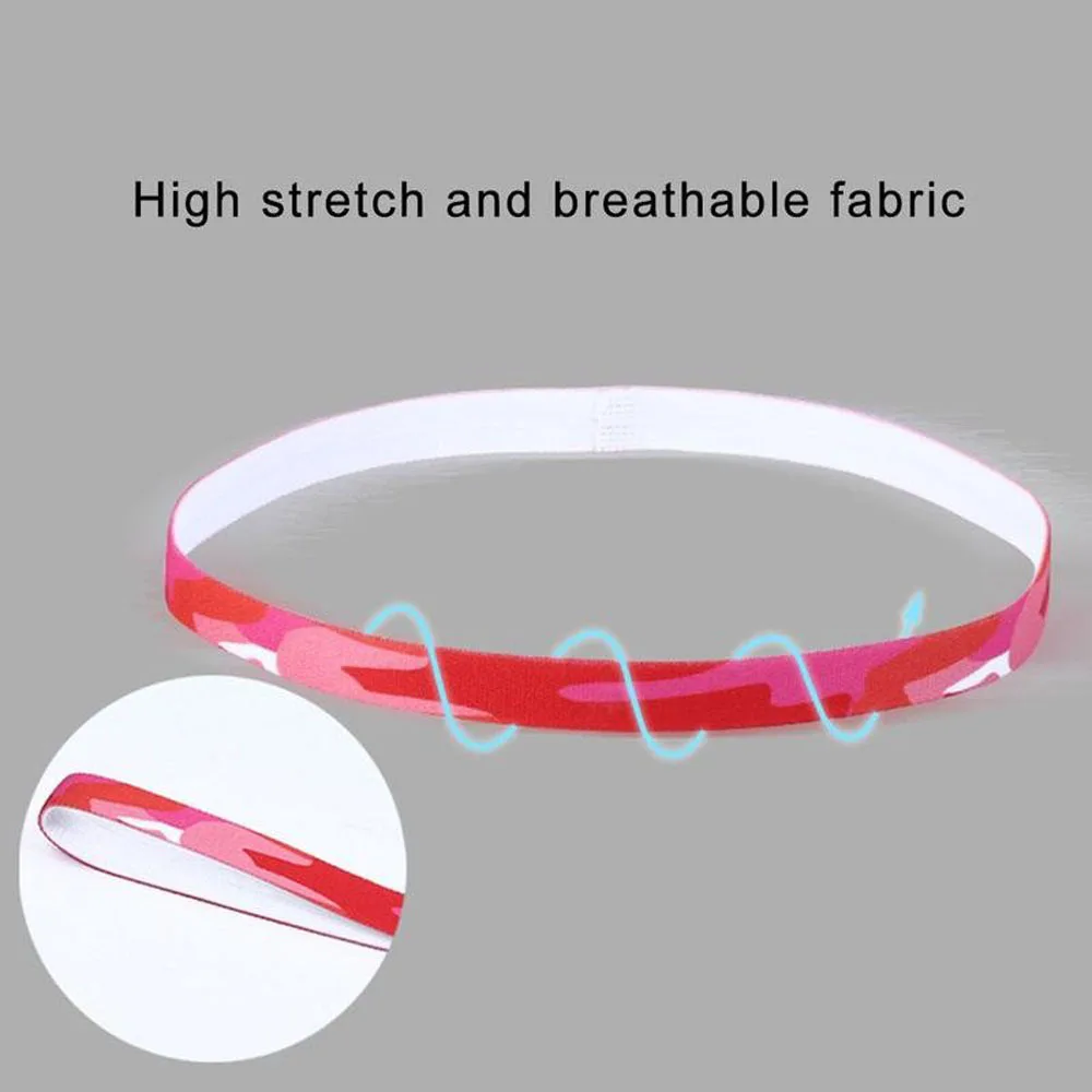 วงผมฟิตเนส Sweatband ยืดหยุ่นขี่จักรยาน Sweatband แถบคาดศีรษะ Antiperspirant แถบคาดศีรษะกีฬา Hairband Running Head Band