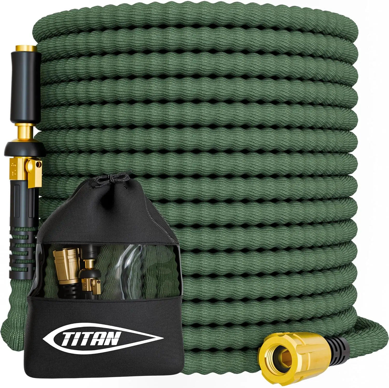 

Гибкий садовый шланг 15 м, легкий, сверхпрочный, с латунными фитингами, не перегибается, для уборки двора и мойки автомобилей