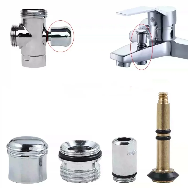 

Suitable for Bathtub Faucet Accessories Water Outlet Switch Lift Switch Water Distributor Copper Rod Pull Cap Rubber Pad