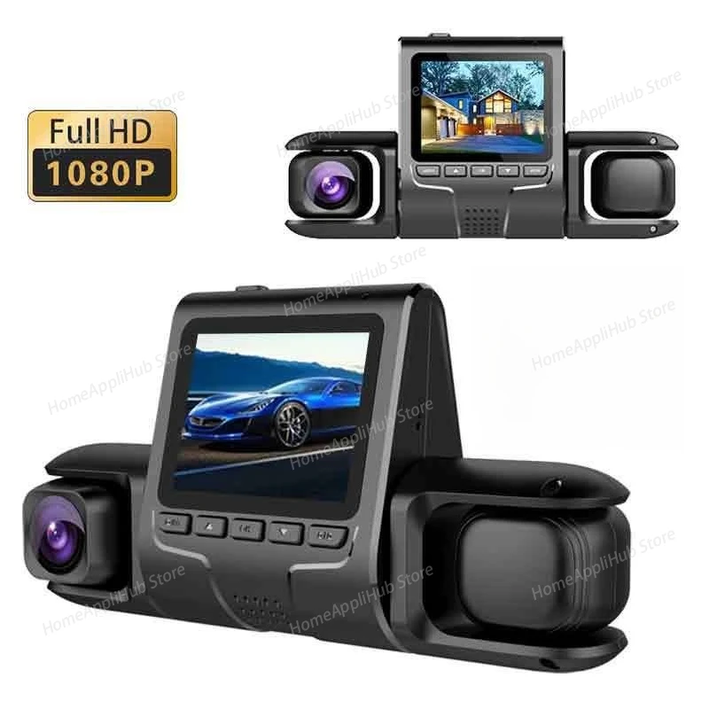 The New 2-inch Three-recording with The Display Front, Inner and Rear High Definition 1080PD426 Driving Recorder Reversing Image
