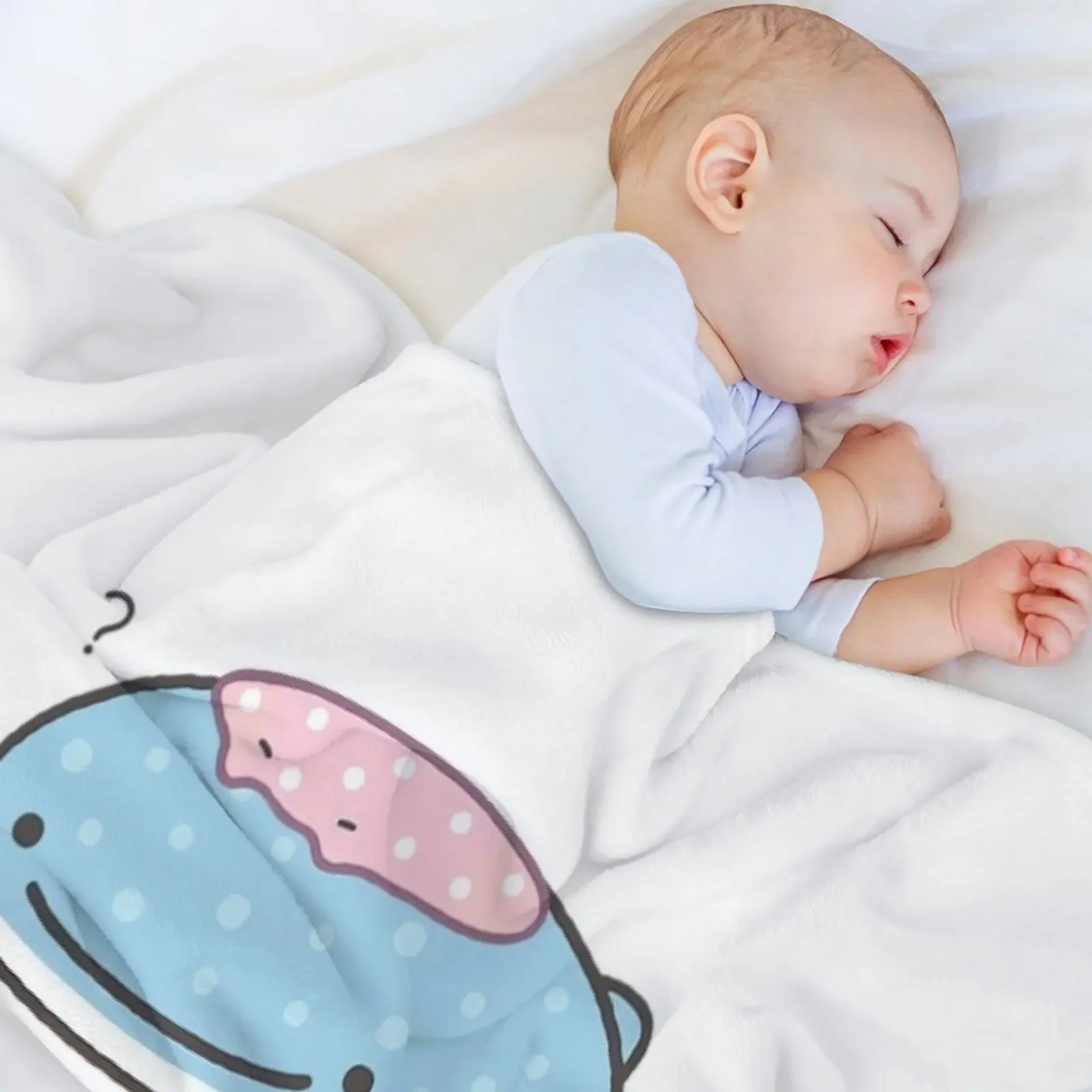 Jinbesan Group Pose Throw Blanket Hairys anime Loose Thermals For Travel Blankets