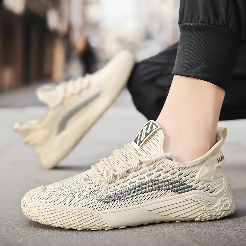 Men Versatile Comfort Running Footwear Men Lightweight Mesh Ventilate Sneaker men Men's Fashionable Low-Top Breathable Sports