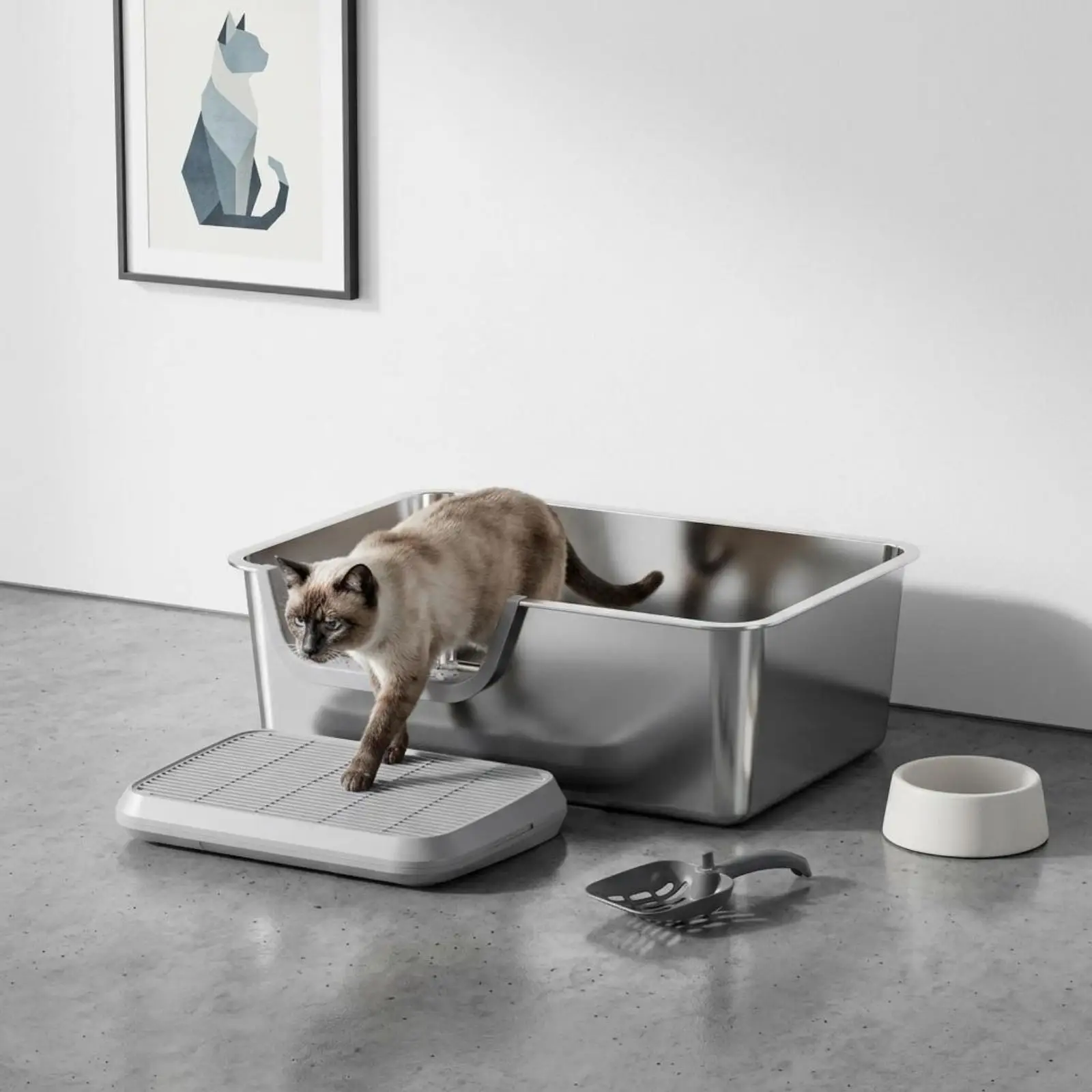 caixa-sanitaria-retangular-pratica-para-gatos-com-parede-alta-em-aco-inoxidavel-para-uso-com-lixeira