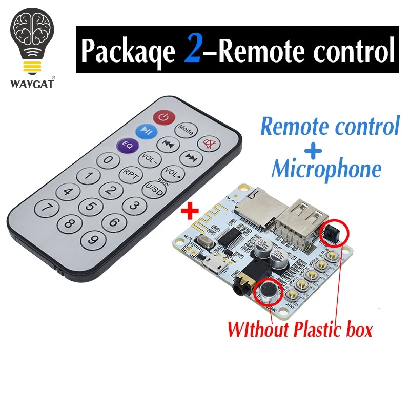 V5.0 V4.2 Bluetooth-Audioempfängerplatine mit USB-TF-Karte, Steckplatz, Dekodierung, Wiedergabe, Vorverstärker, Ausgang, 5 V, kabelloses Stereo-Musikmodul