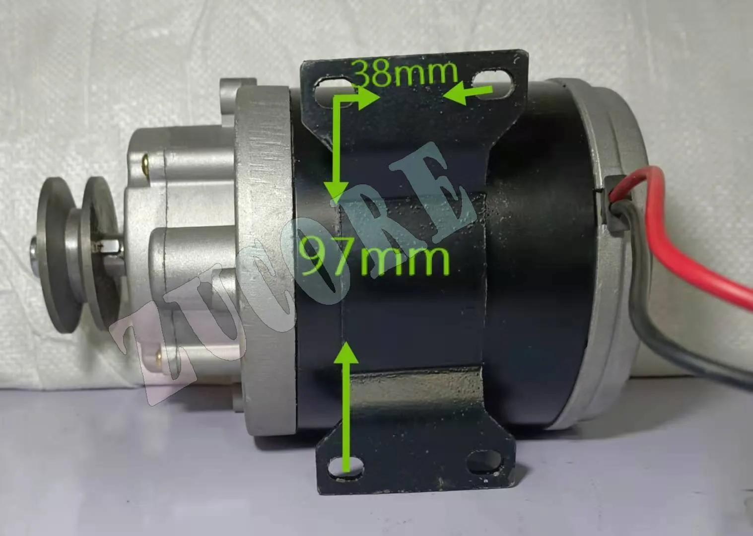 Electric Roller DC Motor 600W 180rpm 12V/24V/48V Belt Pulley for Roasting Machine and Tube Winder