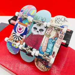 Maple Fingerboard Complete 30MM Double Rocker Metal Trucks Bearing Wheels 5 Layer Wooden Finger Skateboard Adult Kids Toys TS40