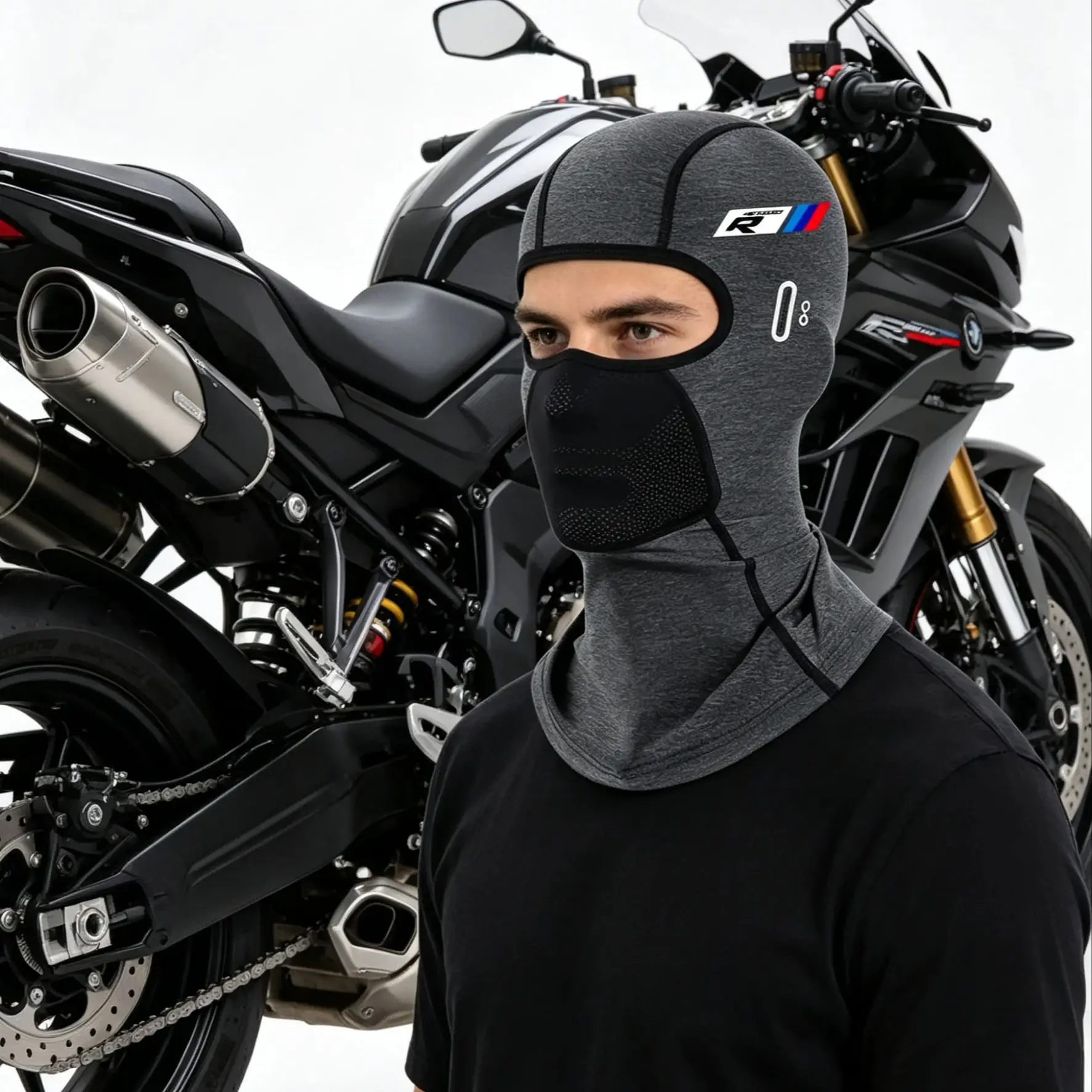 For BMW S1000R / S1000 R / S 1000 R 2017-2021 – Summer Breathable Balaclava with Glasses Opening, Winter Warm Ski Cap
