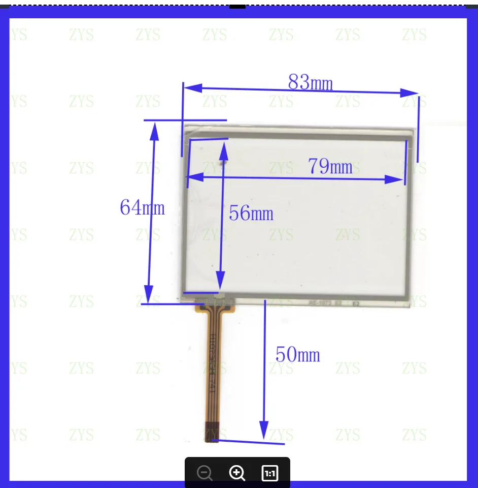 AE1073 3.5Inch  83*64mm 4Wire Resistive TouchScreen Panel Digitizer  AE-1073   for GPS CAR this is compatiblompatible 83*64