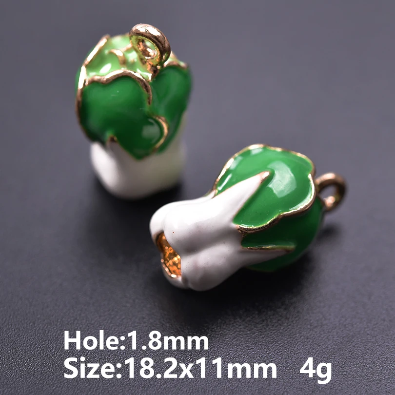 5pcs Cute Fruit Charm Pendants for DIY Jewellery Making