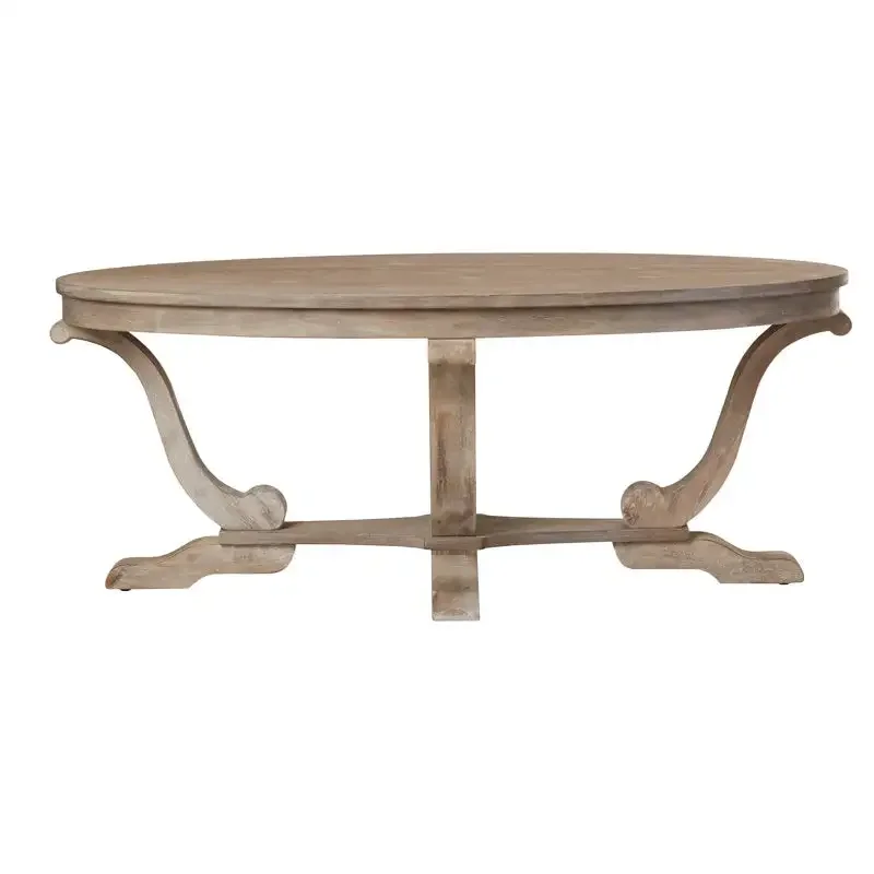 Handmade traditional 10,000 wood oval coffee table rural center table living room decoration home furniture