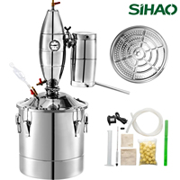 SIHAO 20L 30L 50L 70L Alcohol Distiller Machine Beer Brewing Equipment DIY Wine Moonshine Apparatus Dispenser Kit Home Appliance