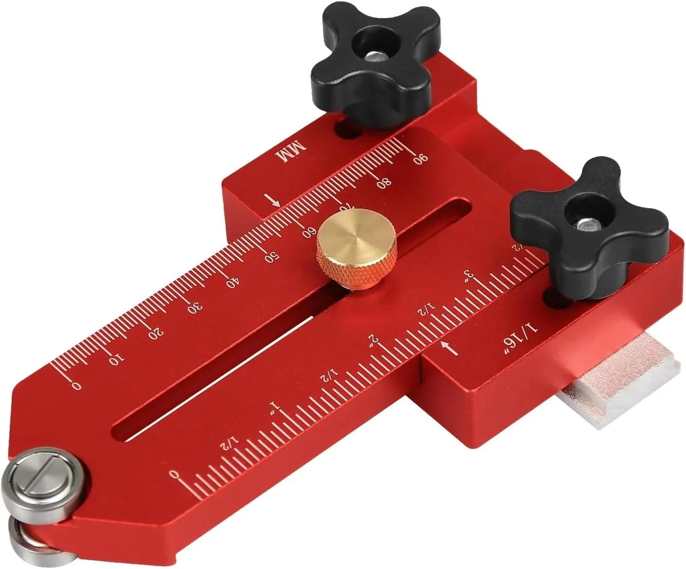 Woodworking Thin Rip Tablesaw Jig for sawing thin sheets and guiding flip-chip roller cutting limiter.