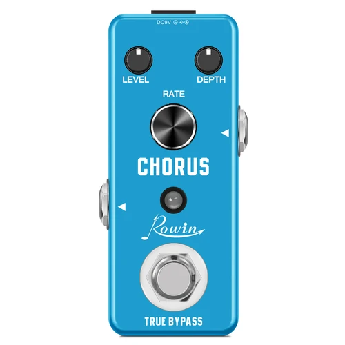 Pedal de guitarra Rowin efecto coro analógico puro conjunto coro BBD efector de circuito para guitarra eléctrica bajo Pedalera Rowin
