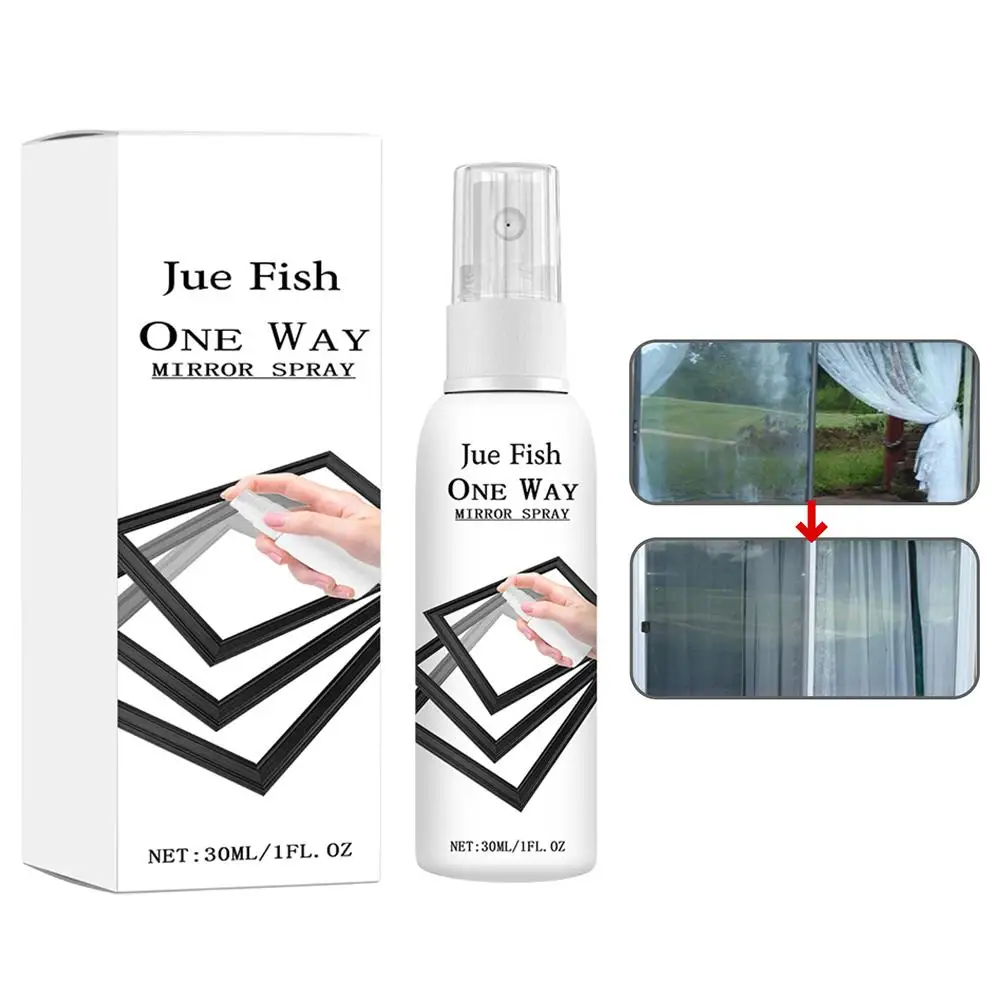 30ml One Way Mirror Glass Spray Anti-peeping Window Privacy Spray Reflective Glass Coating Spray for Cars Home Privacy Protectio