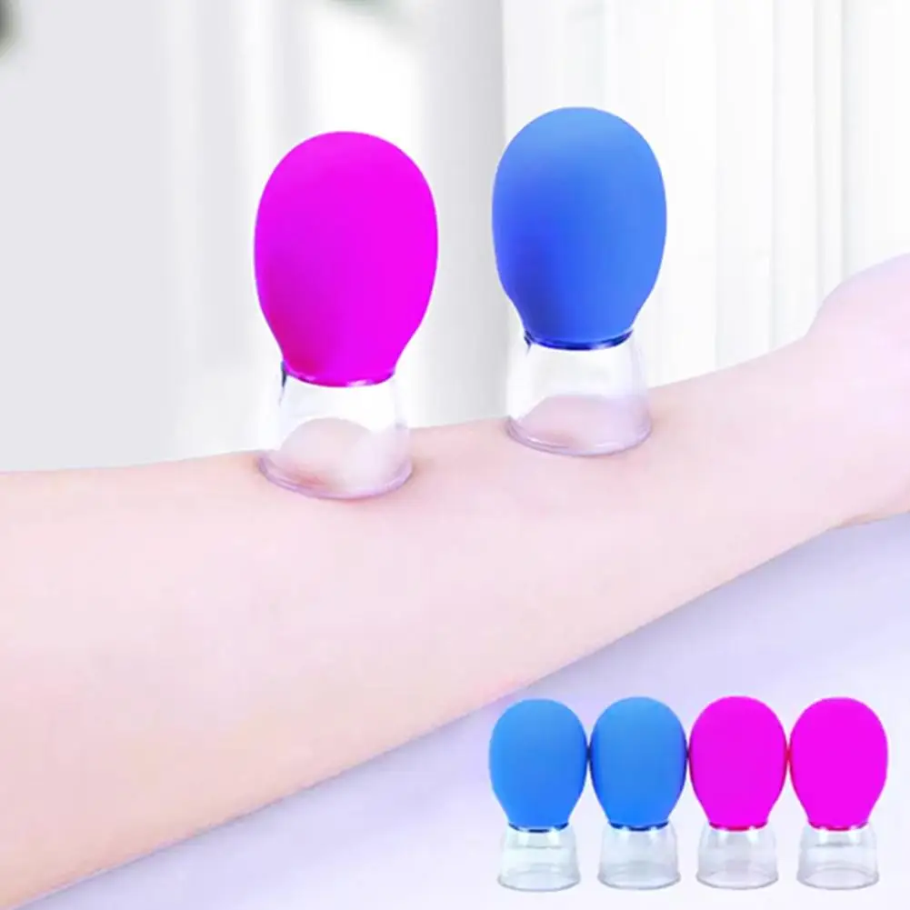 Masseur de visage en Silicone, sous vide, pour la peau des yeux, Lifting du visage, pot Anti-Cellulite, ventouses Anti-rides, thérapie, outil de beauté