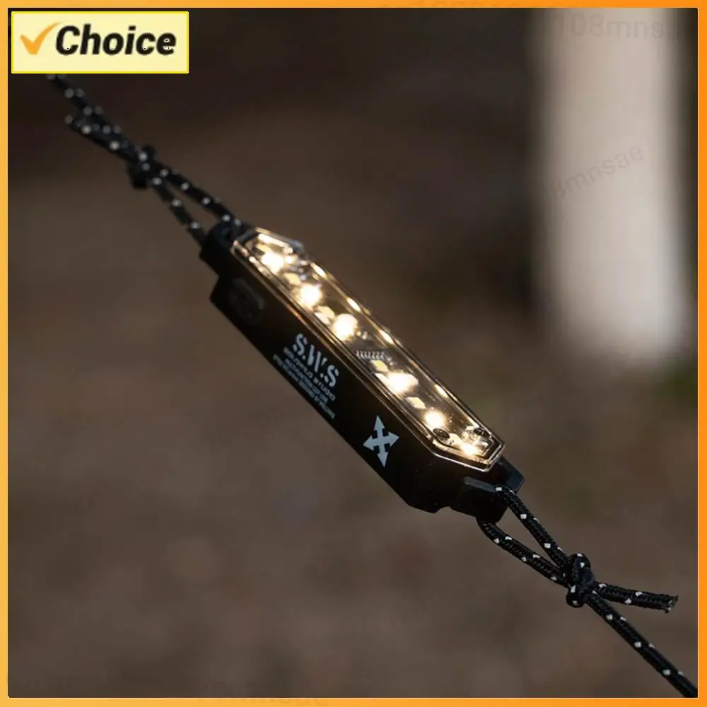

Wind Rope Buckle Light Type-C Charging Wind Rope Warning Light IPX4 Waterproof Wind Rope Decoration Light Camping Gear