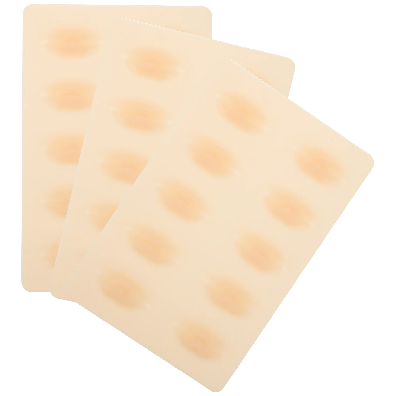 

3D Silicone Fake Lip for Tattoo Practice 3 Sheets Highly Simulated Lips Soft Flexible Durable Safe Professional