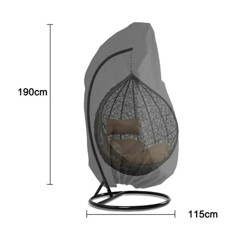 210D / 190T outdoor garden swing chair waterproof and dustproof cover available in two specifications