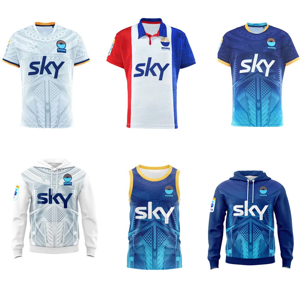 

Тренировочная одежда, куртка с капюшоном 2025 2026 MOANA, рубашка для регби moana, майка для регби s-5xl