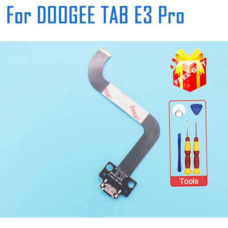 Original DOOGEE TAB E3 MAX TAB E3 Pro USB Board Base Charging Port Board With Transfer Cable FPC For DOOGEE Tab E3 Max Tablet