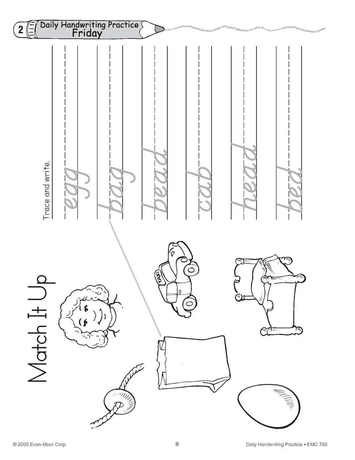 Evan-Moor Daily Handwriting Practice MM TE Workbook,aged 5 6 7 8 9 10 11, English book 9781557997555