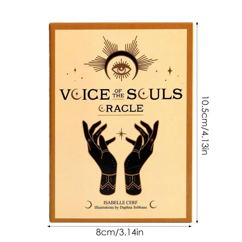 Voice of the Souls Oracle Card Deck 44 Cards Fate Divination Deck Tarot Party Board Game Holiday Gift For Friends English Cards