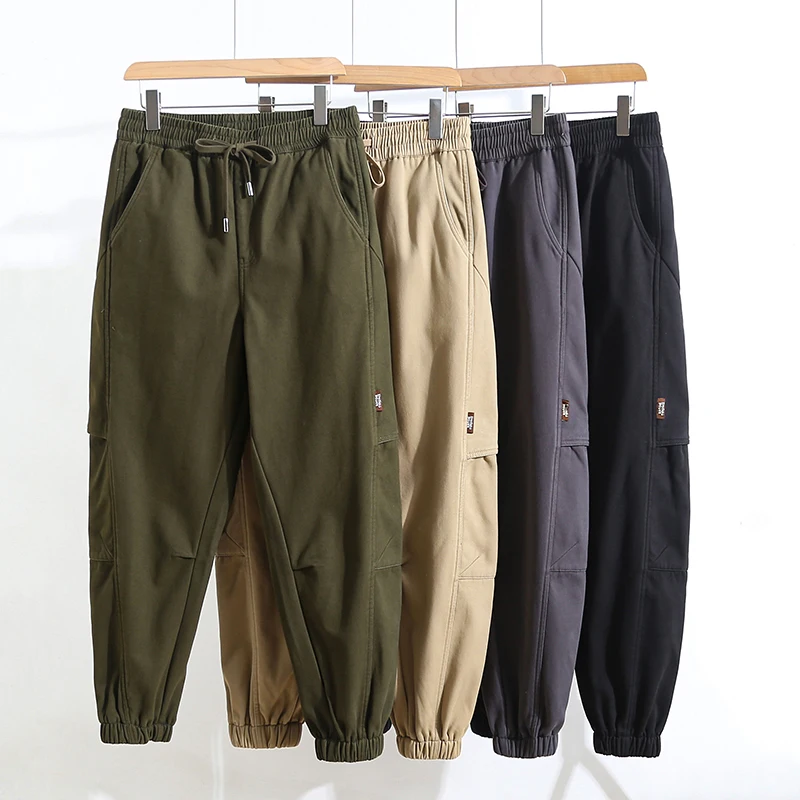 

Faionable Men's Fce Lined Casual Pants Slim Fit Warm Not Bulky Winter New Sle Youth Straight Leg Lengthened Streetwear