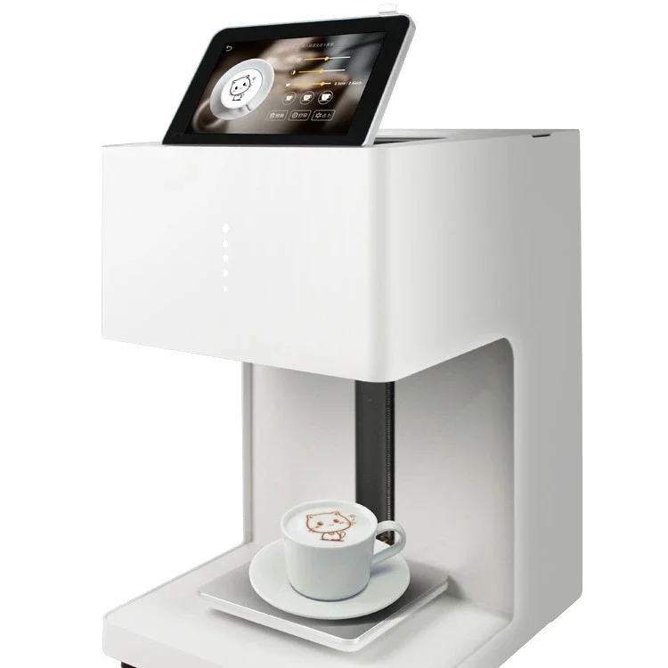 3D coffee latte machine caramel printing activity rental milk tea automatic macaron milk foam cover egg