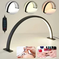 Lampe de travail pour ongles New Moon, lampe de bureau pour le travail de beauté, alimentation USB tricolore, noir/blanc/rose, adaptée à l'art des ongles, aux cils 5
