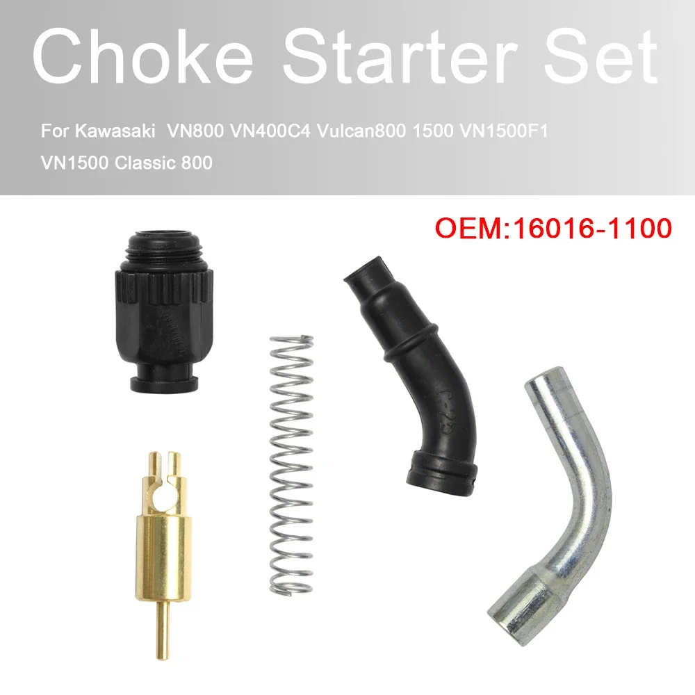 

For Kawasaki VN800 400C4 Vulcan800 1500 VN1500F1 1500 Classic 800 Carburetor Choke Plunger Starter Set 16016-1100