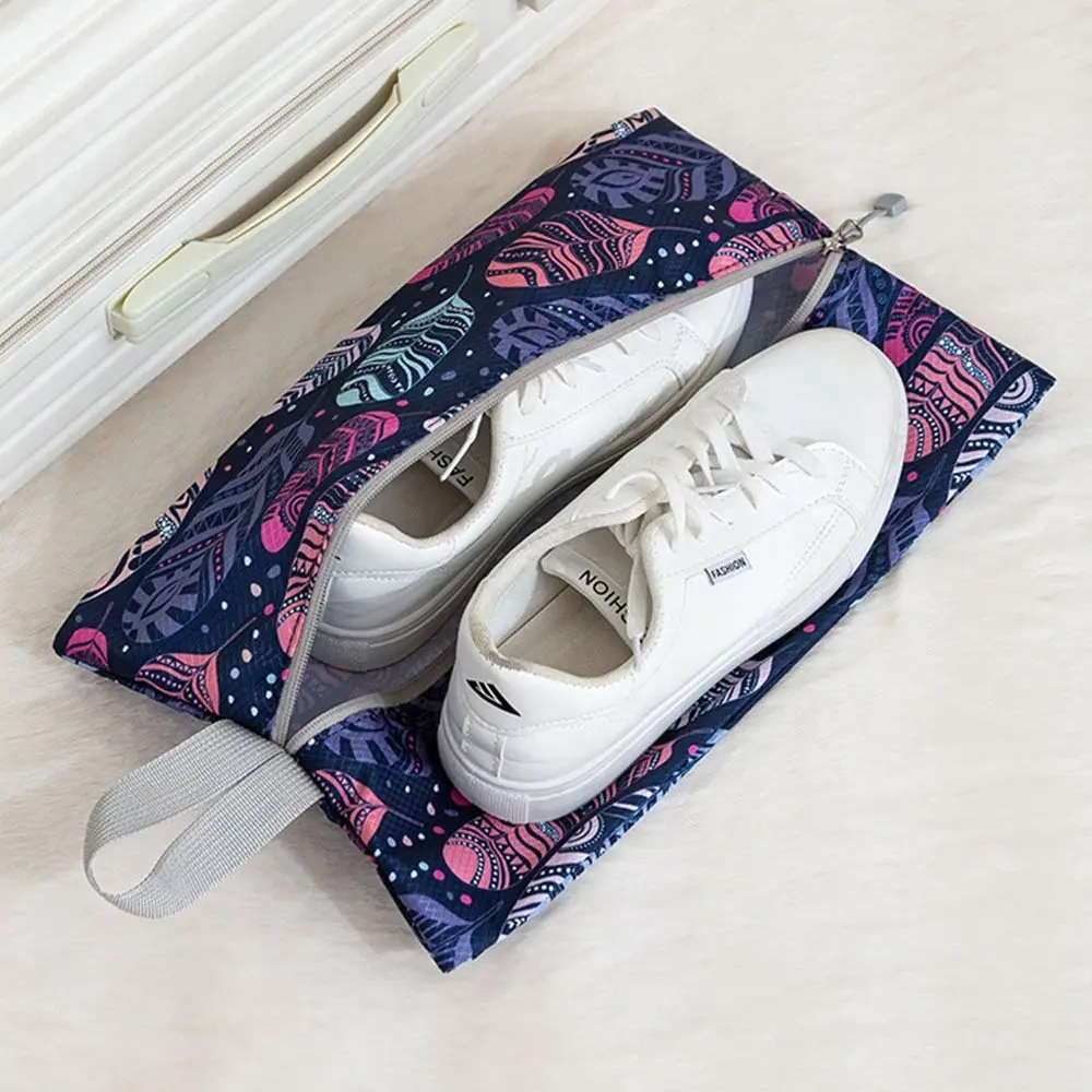 4pcs/set Printed Compression Storage Bag Large Capacity Expandable Packing Cubes Washable Dampproof Suitcases Bag Business Trip