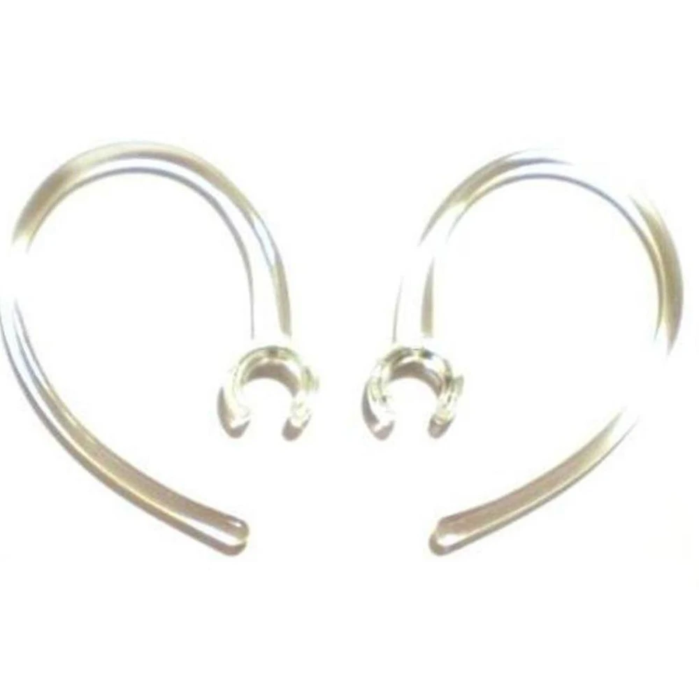 2 Small Clear Good Quality Earhooks - Wireless Bluetooth Headset Ear Hook Loop Clip Earhook Hooks Loops Clips Earloop Earclip