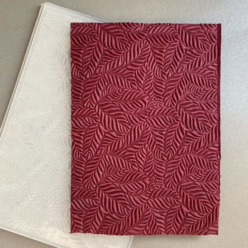 Hintergrundvorlage für „3D Leaf Pattern Art“, geprägter Bastelpapierordner, DIY-Sammelalbum, 3D-Texturkartenproduktion, Fotoalben