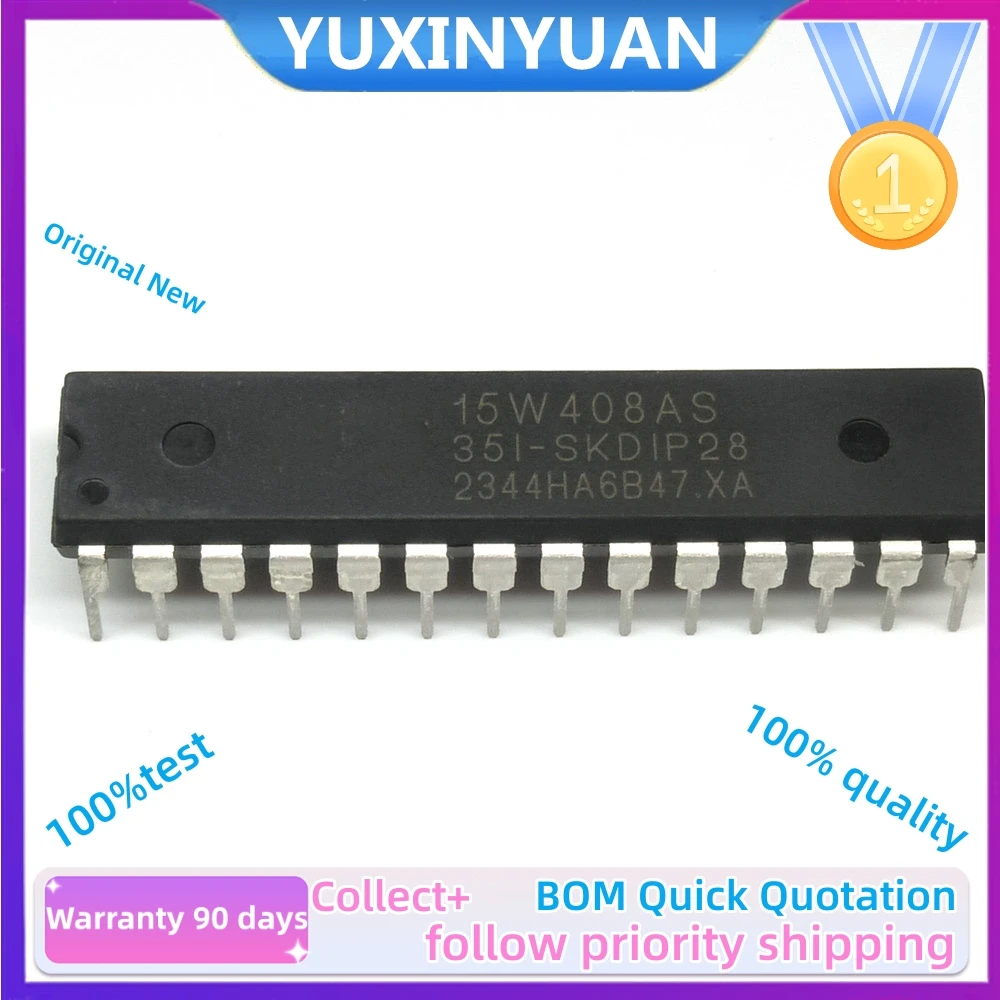 5PCS STC15W408AS-35I-SKDIP28 DIP IC IN STOCK