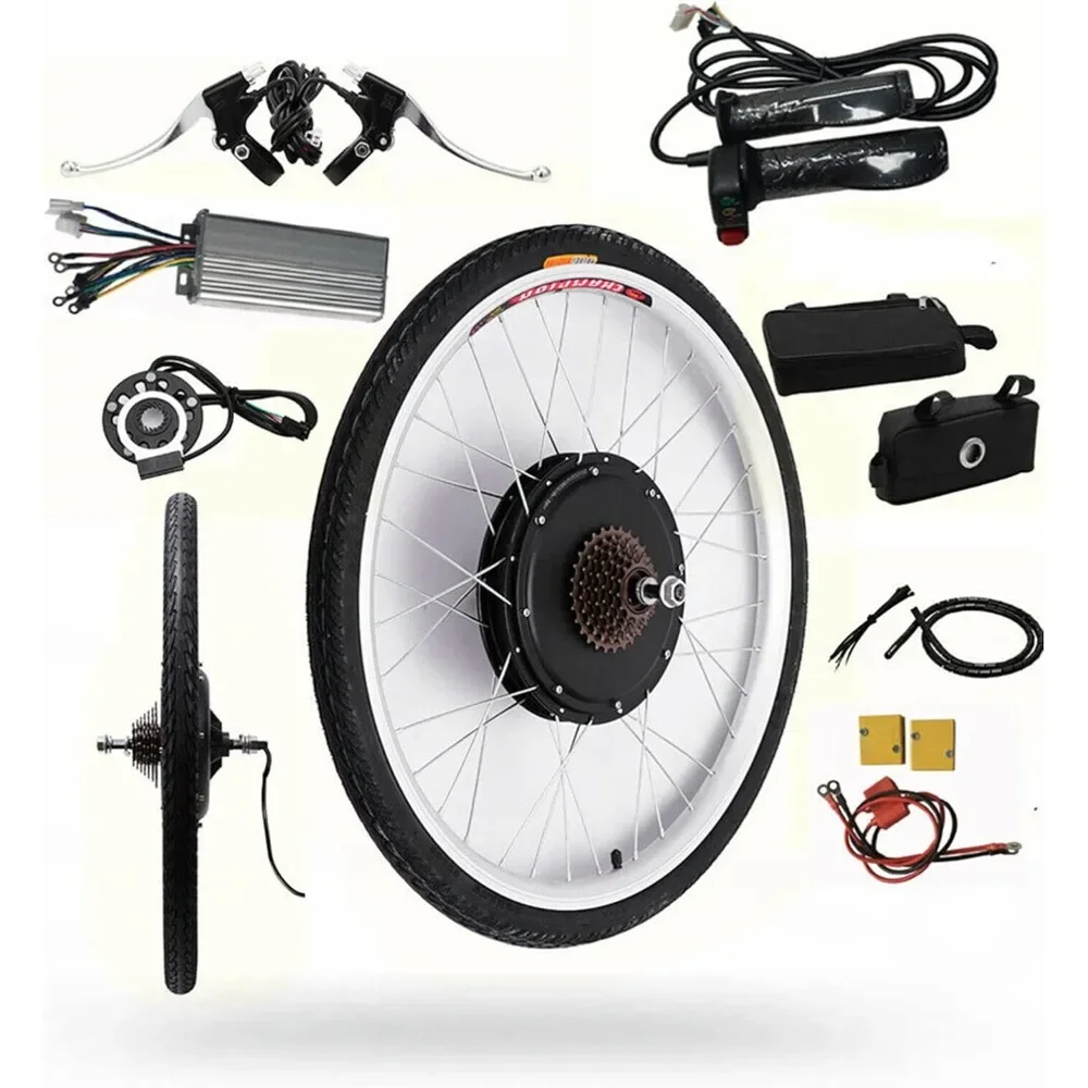 

48V 26" Electric Bicycle Rear Wheel 1000W Ebike Hub Motor Conversion Kit