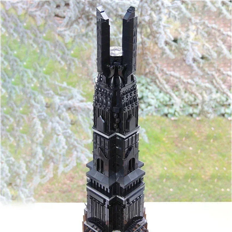 Ringe Film Modell Moc Bausteine Der Turm des Orthancer Technologie Modulare Blöcke Geschenke Weihnachten Spielzeug DIY Sets Montage