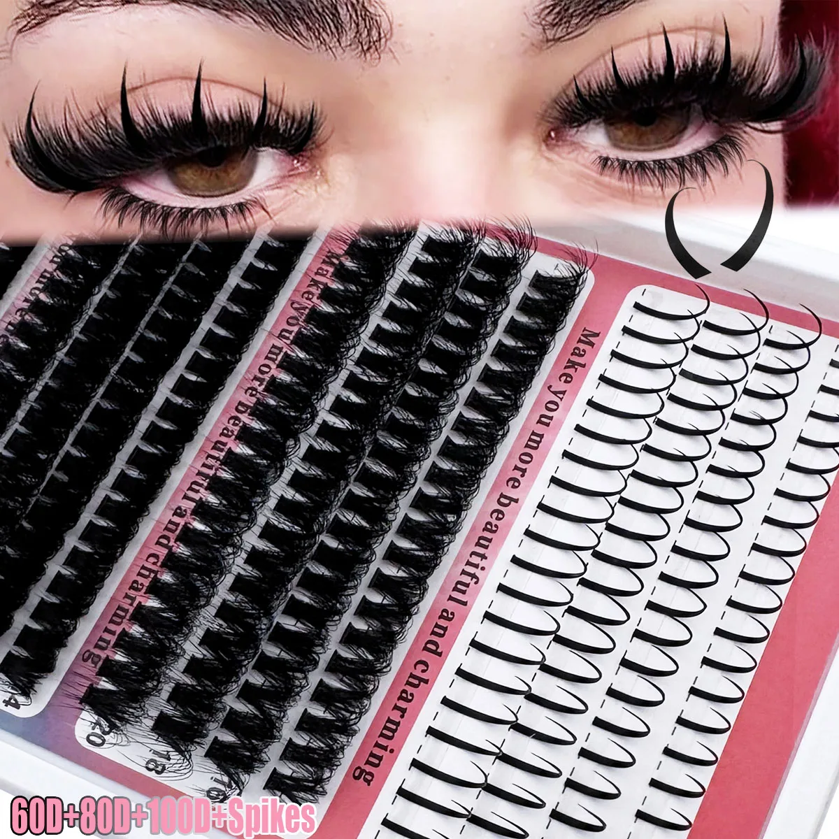 Spikes40D-200D DIY Clustered False Eyelash Mixing Set -0.07m
