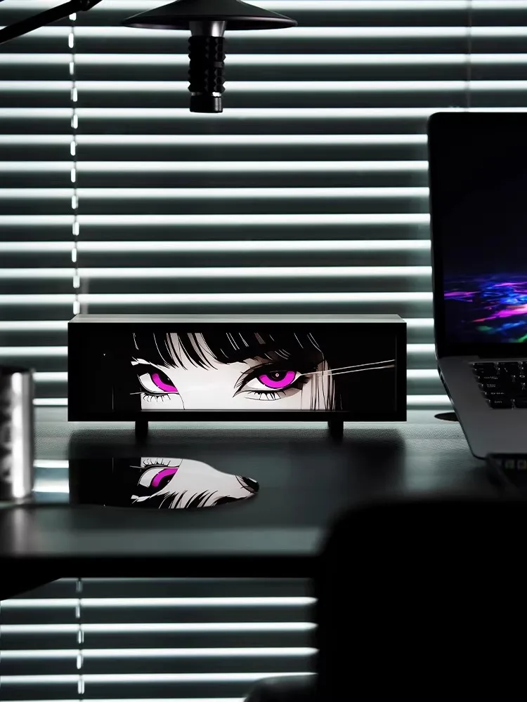 Modern Minimalist Industrial Style Desktop Atmosphere Light Anime Night Light Decorative Ornament E-sports Gift for Boys