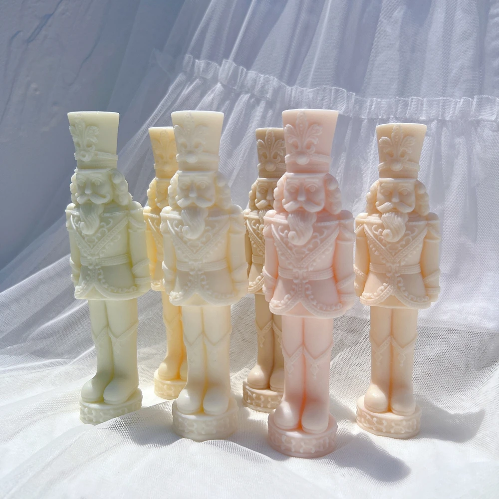 Nutcracker Silicone Candle Mold Christmas Decor Silicone Mold Dinner Soy Wax Silicone Mould Christmas Ornaments