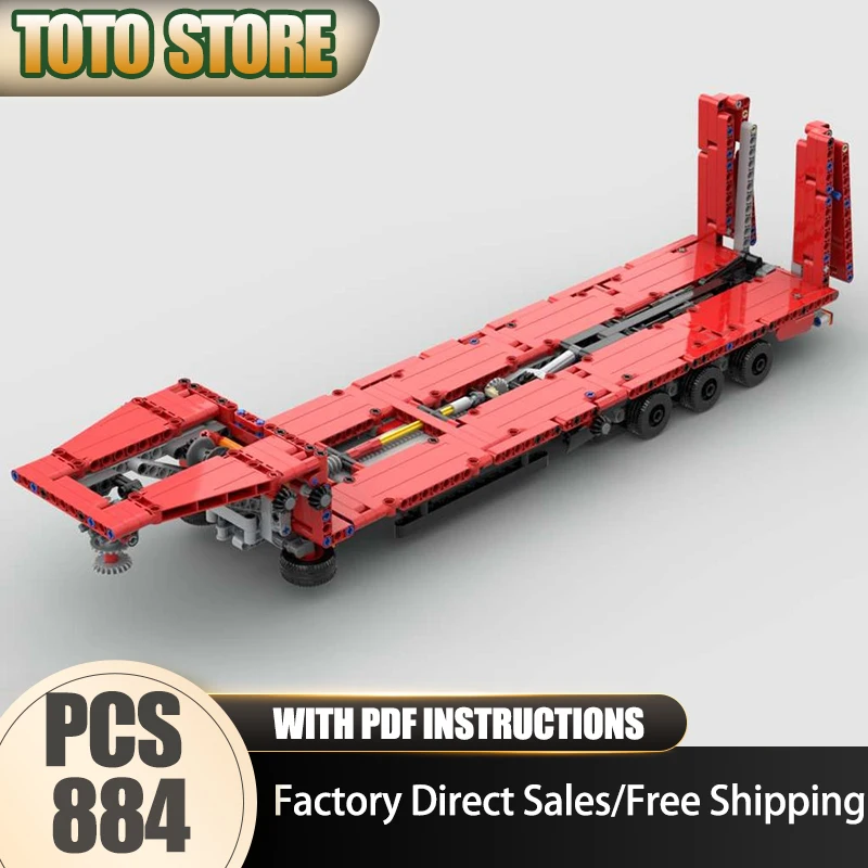 

Модель городских грузовиков Moc, строительные блоки, модель полуприцепа, технология, кирпич, сделай сам, сборка, строительная модель автомобиля, игрушка, праздничные подарки