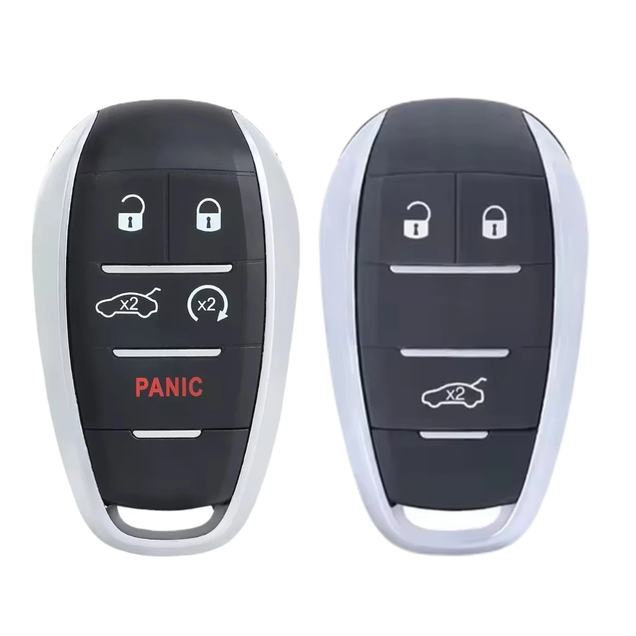 Jingxin Car Key Replacement Shell 3/5 Button Fob for Alfa Romeo Giulia Stelvio 2017 2018 2019 2020 FCC ID: KR5ALFA434 key shell