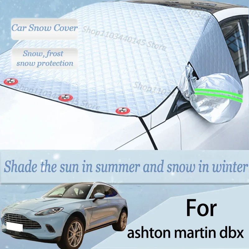 

For ashton martin dbx car Snow Windscreen, Snow, Frost, Dust and UV Visor, Winter car clothing, thick magnetic