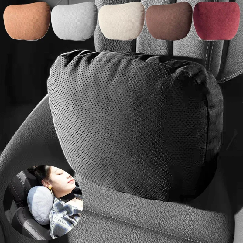 

1PC Memory Cotton Car Headrest Neck Support Car Accessories Seat Class Soft Universal Adjustable Car Pillow Neck Rest Cushion 쿠션