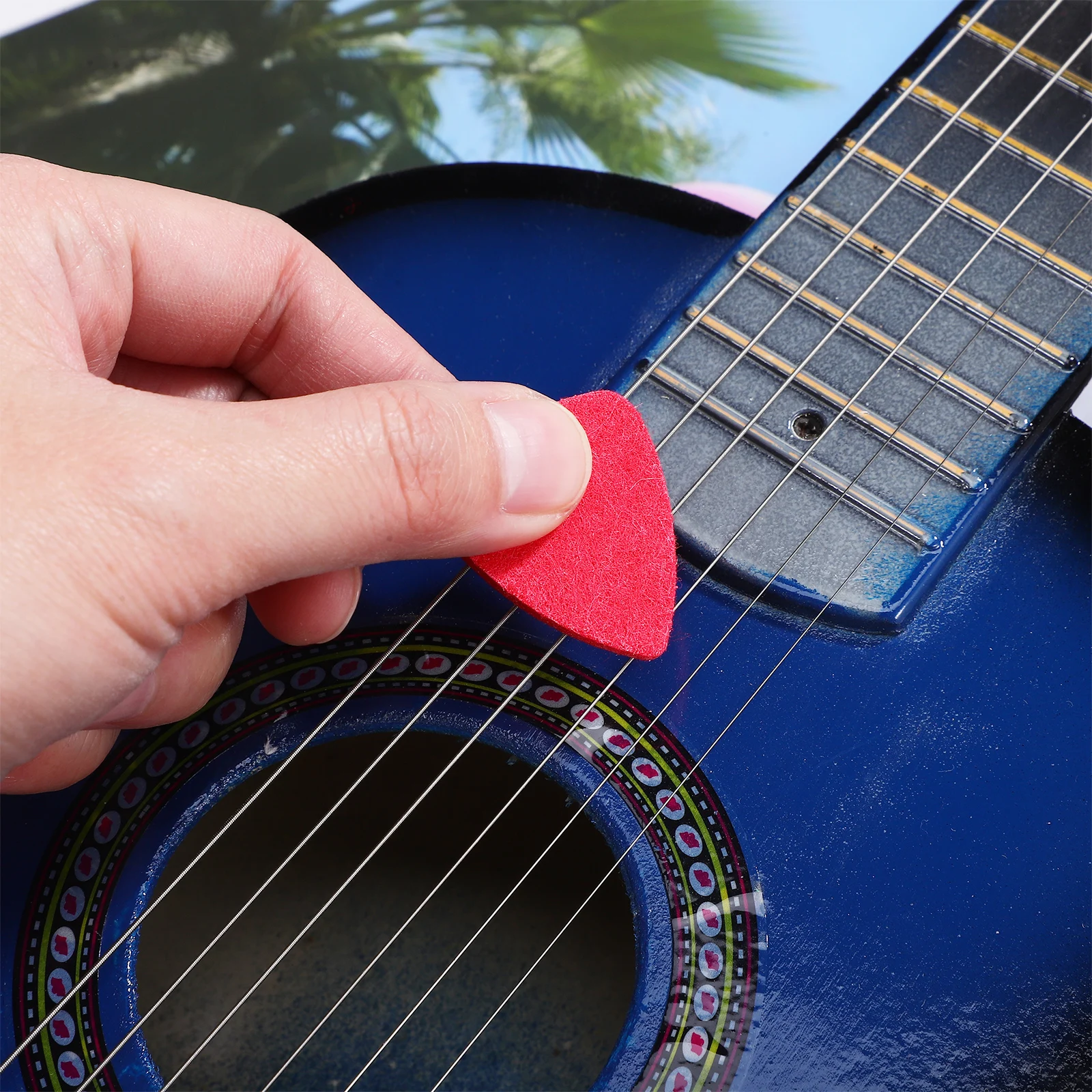 15 قطعة يختار اللباد ل القيثارة الغيتار متعددة الألوان رقيقة لينة الغيتار يختار الحرفية Diy بها بنفسك ملحق الشعبية باس الكهربائية Plectrums