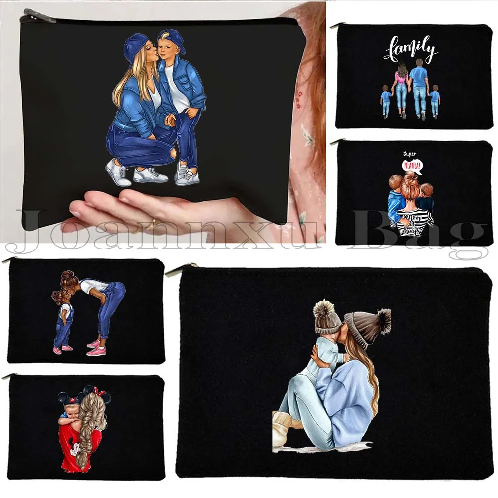 moda-mae-super-mae-vida-pai-bebe-menina-menino-amor-coracao-presentes-lona-saco-de-cosmeticos-maquiagem-saco-de-toalete-lapis-caso-bolsa-com-ziper
