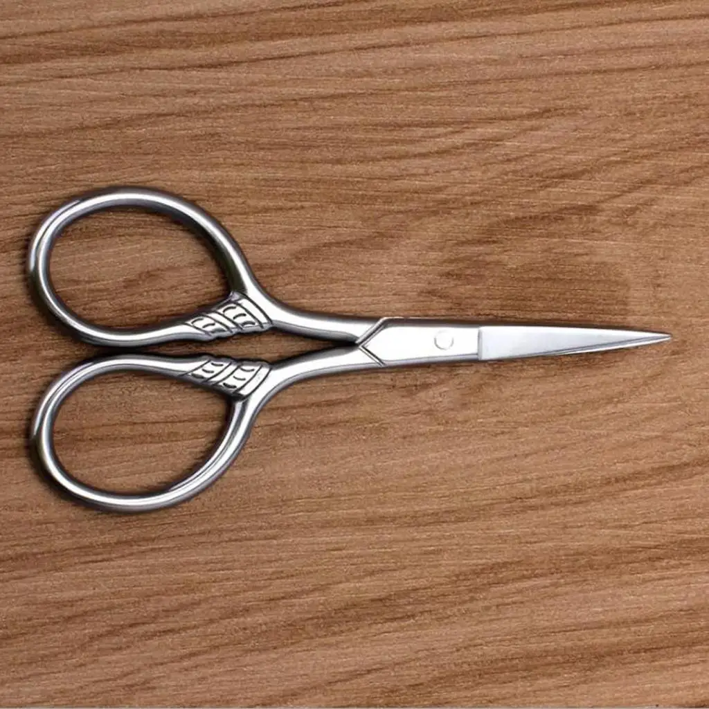 Perfeclan Stainless Steel Beard Mustache Trimming Cutting Styling Scissors Makeup Tools